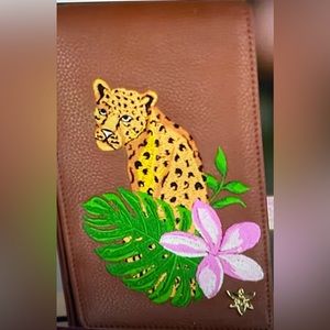 Anuschka Embroidered Leather Smart Phone | Cross body Brown, . ***new price***